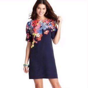Colorful, floral shift dress